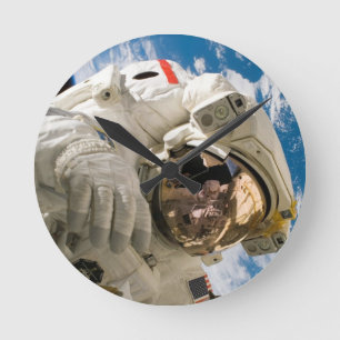 Piers Seller Spacewalk Round Clock
