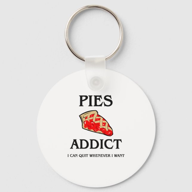 Pies Addict Key Ring (Front)