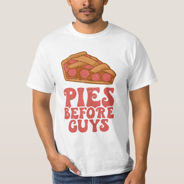 Pies Before Guys Thanksgiving T-Shirt (Front)