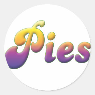 Pies Classic Round Sticker