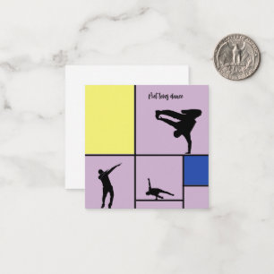 Piet Loves Dance Mondrian Street Hiphop Style Card