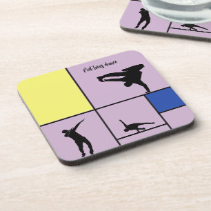 Piet Loves Dance Mondrian Street Hiphop Style Coaster