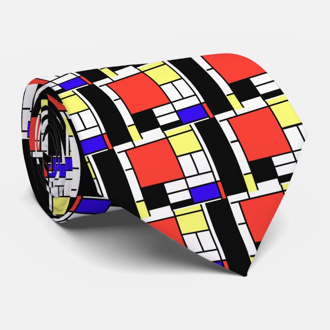 Piet Mondriaan , 1926 Composition Tie (Rolled)