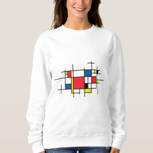 Piet Mondriaan, Abstract modern art Sweatshirt