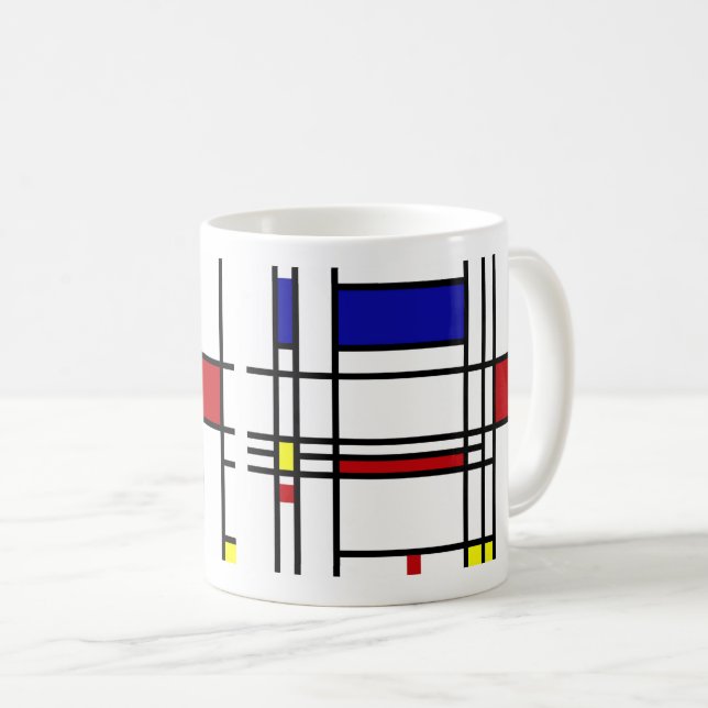 Piet Mondriaan, “ Composition ” Coffee Mug (Front Right)