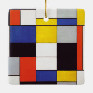 PIET MONDRIAAN - Compositon A 1923 Ceramic Ornament