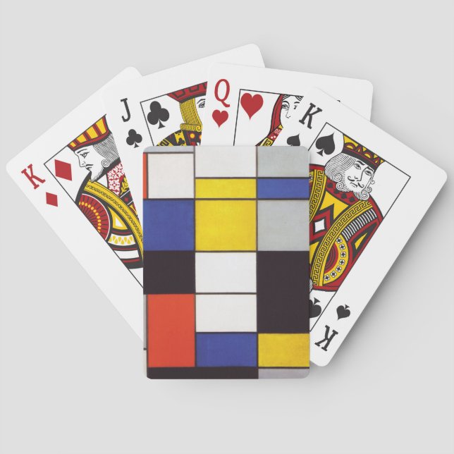 PIET MONDRIAAN - Compositon A 1923 Playing Cards (Back)