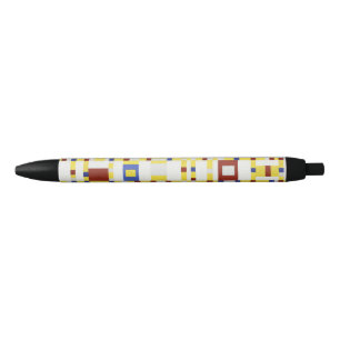 Piet Mondrian Broadway Boogie Woogie Abstract Art Black Ink Pen
