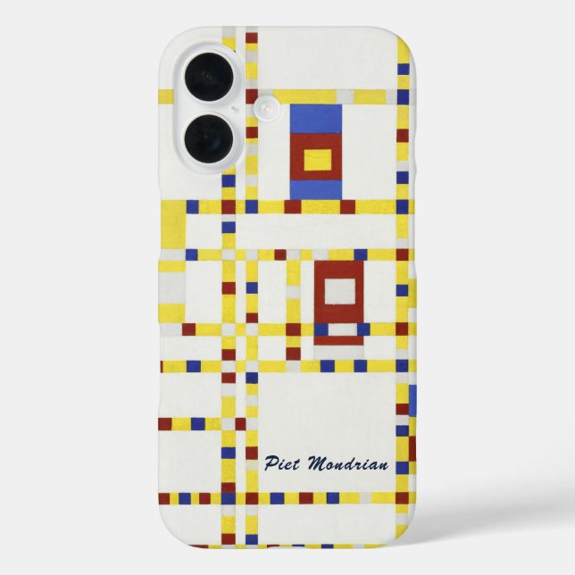 Piet Mondrian Broadway Boogie Woogie Abstract Art Case-Mate iPhone Case (Back)