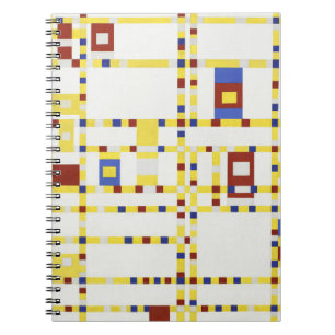 Piet Mondrian Broadway Boogie Woogie Abstract Art Notebook