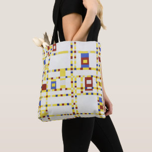 Piet Mondrian Broadway Boogie Woogie Abstract Art Tote Bag