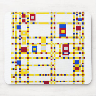 Piet Mondrian Broadway Boogie Woogie Mouse Mat