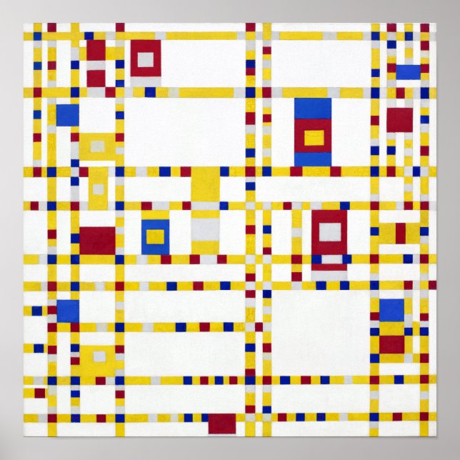 Piet Mondrian Broadway Boogie Woogie Poster (Front)