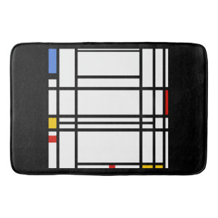 Piet Mondrian, Composition 10 Bath Mat