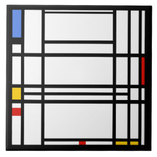 Piet Mondrian, Composition 10 Tile