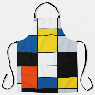 Piet Mondrian Composition A - Abstract Modern Art Apron