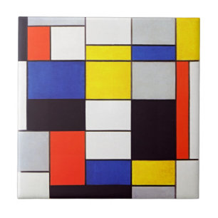 Piet Mondrian Composition A Ceramic Tile