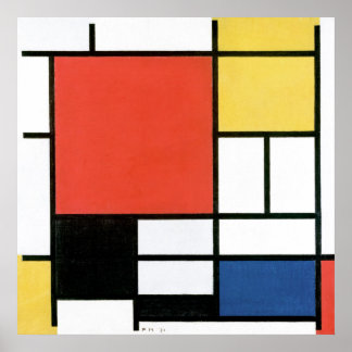 Piet Mondrian Composition Abstract Art Geometry Poster