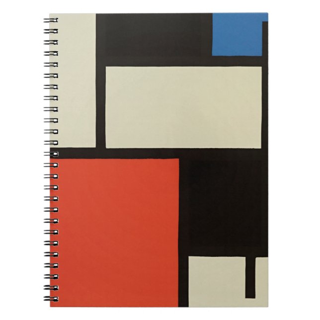 Piet Mondrian Composition Abstract Painting Notebook (Front)