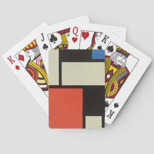Piet Mondrian Composition Abstract Painting Playing Cards