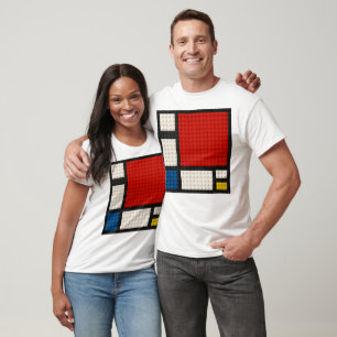 Piet Mondrian Composition Block Art T-Shirt