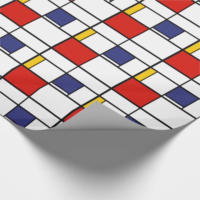 Piet Mondrian, Composition C Wrapping Paper (Corner)