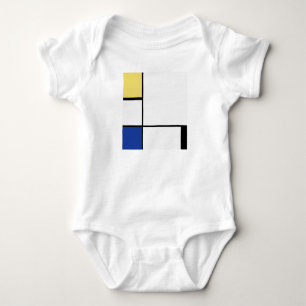 Piet Mondrian - Composition Geometric Abstract Baby Bodysuit