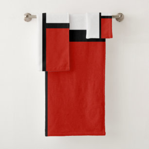 Piet Mondrian - Composition Geometric Abstract  Bath Towel Set