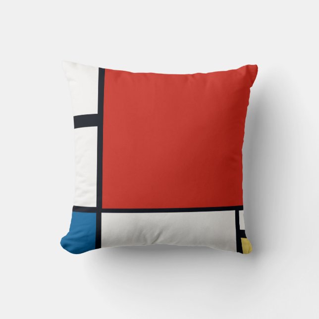 Piet Mondrian - Composition Geometric Abstract Cushion (Front)