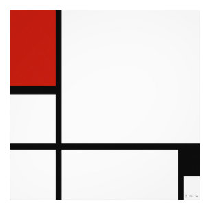 Piet Mondrian - Composition Geometric Abstract Photo Print