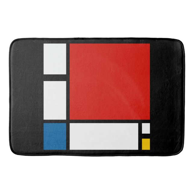 Piet Mondrian, Composition ii Bath Mat (Front)