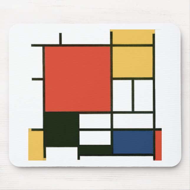 Piet Mondrian - Composition Mouse Mat (Front)