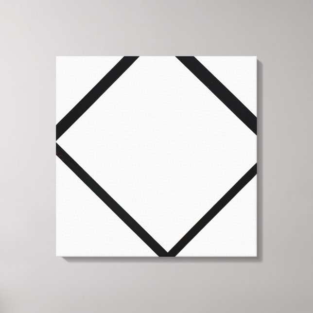 Piet Mondrian Composition No. 1 Lozenge with Four Canvas Print (Front)
