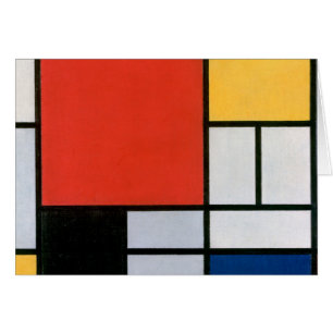 Piet Mondrian Composition Red Yellow Blue Print