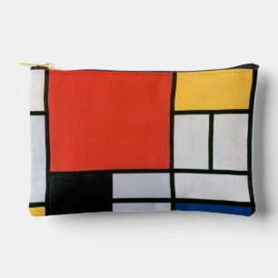 Piet Mondrian Composition Red Yellow Blue Print Accessory Pouch