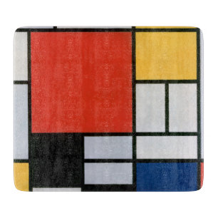 Piet Mondrian Composition Red Yellow Blue Print Cutting Board