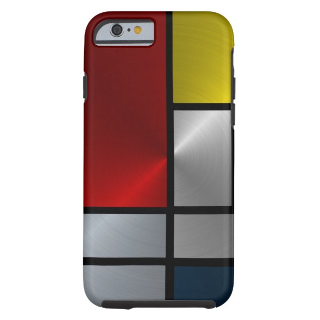 Piet Mondrian Composition (Steel) Case-Mate iPhone Case (Back)