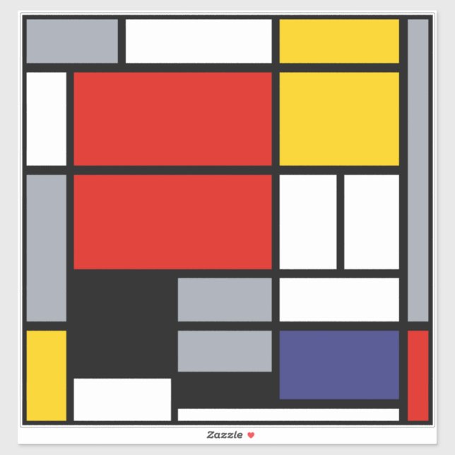 Piet Mondrian, Composition with Large Red Plane (Sheet)