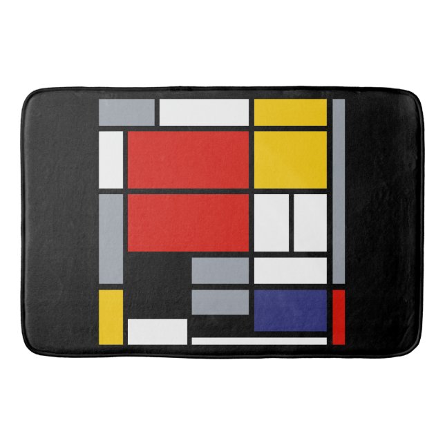 Piet Mondrian, Composition with Large Red Plane Bath Mat (Front)
