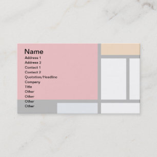 Piet Mondrian - Composition with Large Red Plane Business Card