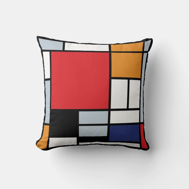 Piet Mondrian - Composition with Large Red Plane Cushion (Front)