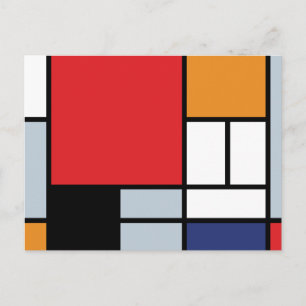 Piet Mondrian - Composition with Large Red Plane Postcard