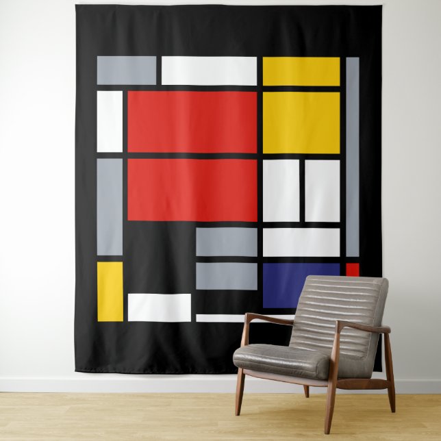 Piet Mondrian, Composition with Large Red Plane Tapestry (In Situ)