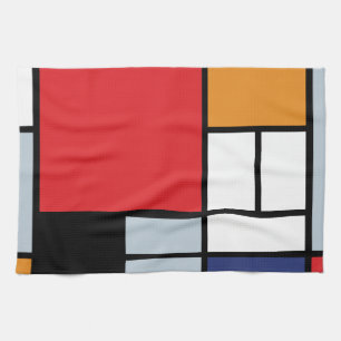 Piet Mondrian - Composition with Large Red Plane Tea Towel
