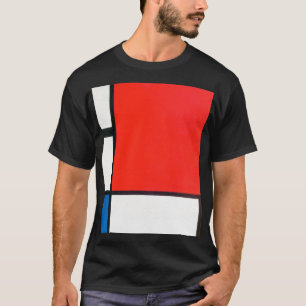 Piet Mondrian Composition With Red T-Shirt