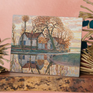 Piet Mondrian - Farm Near Duivendrecht Reprint Plaque