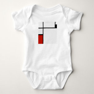 Piet Mondrian - Geometric Abstract Baby Bodysuit