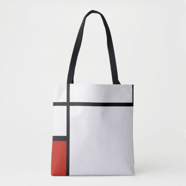 Piet Mondrian - Geometric Abstract Tote Bag (Front)