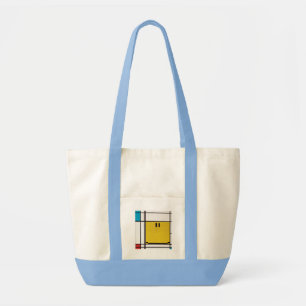 piet mondrian happy face bag