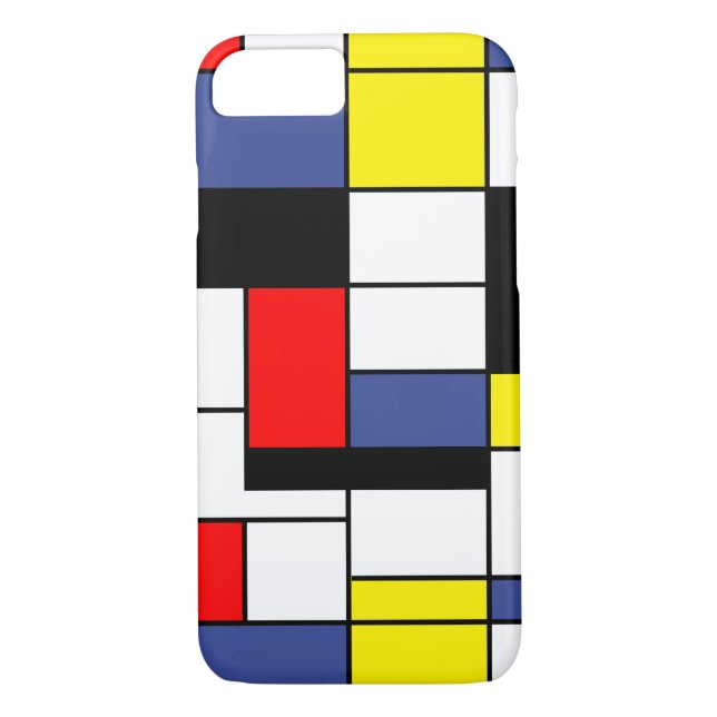 Piet Mondrian Minimalist Case-Mate iPhone Case (Back)